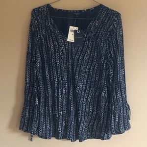 Lucky Brand Women’s black and white Blouse